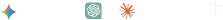 Logos das IAs: ChatGPT, Gemini, Claude, Perplexity e outras